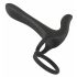 Black Velvet - Wiederaufladbarer 2-in-1 Paarvibrator und Penisring (schwarz)