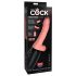 King Cock Plus 6,5 - Hoden Stoß Vibrator - Natur 