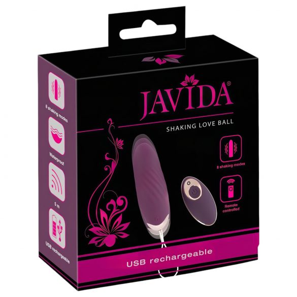 Javida Shaking Love - Pulsierendes Vibro-Ei (Violett)