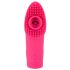 SMILE Licking - wiederaufladbarer, luftwellen-züngelnder Finger-Vibrator (pink) 