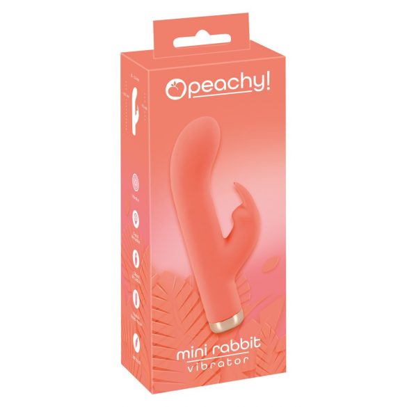 You2Toys peachy! Mini Kaninchen - wiederaufladbarer, kaninchenförmiger Vibrator (Pfirsich) 