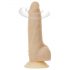 Naked Addiction Rotating 7 - Akku, rotierender Vibrator (18cm) - naturfarben