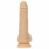 Naked Addiction Thrusting 7,5 - akkubetriebener, stoßender Vibrator (19cm) - Naturfarben 