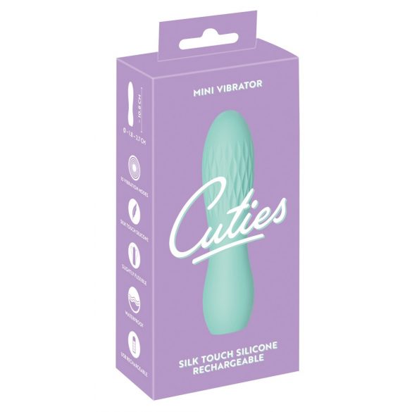 Cuties Mini 3 - wiederaufladbarer, wasserdichter, geometrischer Vibrator (grün) 