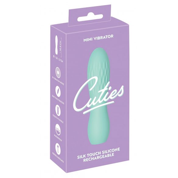 Cuties Mini 3 - wiederaufladbarer, wasserdichter, geometrischer Vibrator (grün) 