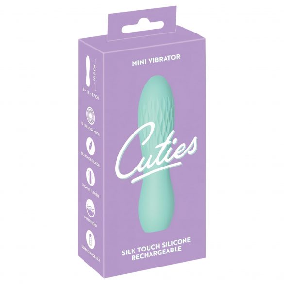 Cuties Mini 3 - wiederaufladbarer, wasserdichter, geometrischer Vibrator (grün) 