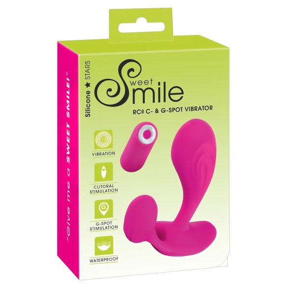 SMILE RC - Akkubetriebener, kabelloser G-Punkt-Vibrator (pink) 