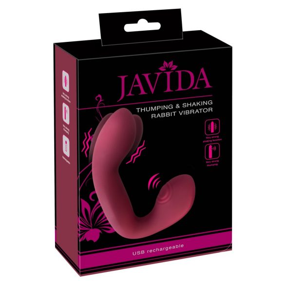 Javida Thumping - pulsierender G-Punkt und Klitorisvibrator (rot) 