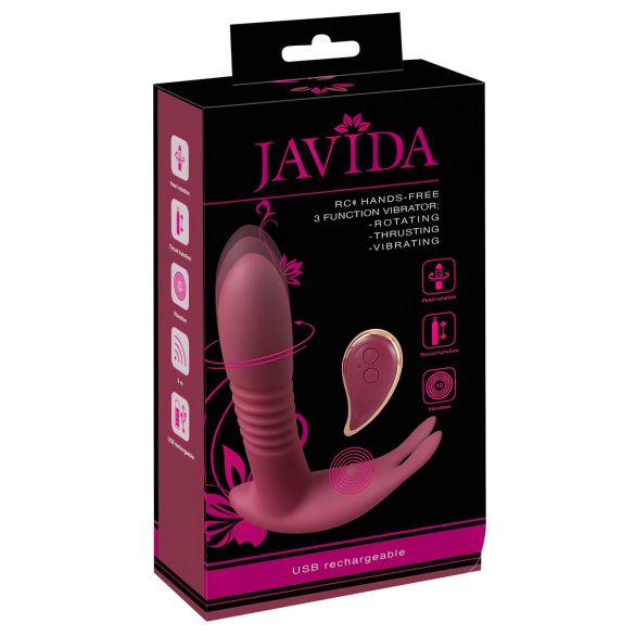 Javida RC - Funk Vibrator mit 3 Funktionen (Rot)