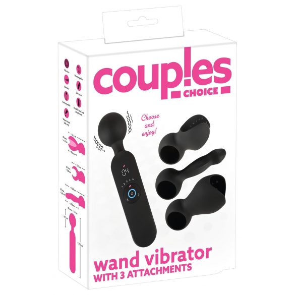 Paar Deluxe - Akku-Wärmemassage-Vibrator (Schwarz)