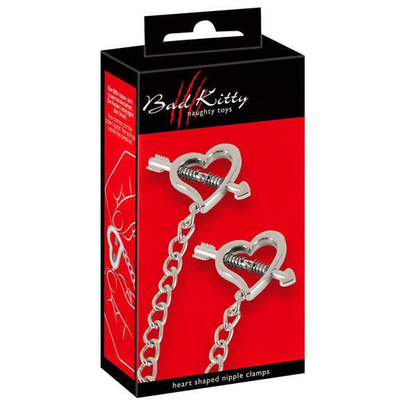 Bad Kitty - Amors Pfeile Brustschmuck Set (Silber) 