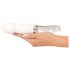 Liaison Wand - Akku-Silikon-Glas-LED-Vibrator (transparent-weiß)