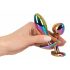 ANOS Metall Rainbow - metallischer Anal-Dildo-Set (2-teilig) 