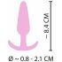 Cuties Mini Po-Plug - Silikon Analdildo - Pink (2,1cm) 