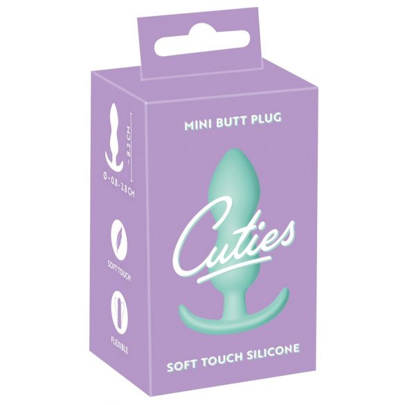 Cuties Mini-Analplug - Silikon-Analdildo - Minze (2,3cm) 