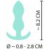 Cuties Mini-Analplug - Silikon-Analdildo - Minze (2,3cm) 