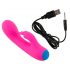 You2Toys bunt. - Aufladbarer, wasserdichter Vibrator mit Klitorisarm (pink)