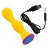 You2Toys bunt. - wiederaufladbarer, wasserdichter Analvibrator (gelb) 