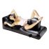 Louisiana Lounger - Sexbett mit eingebautem Vibrator (Schwarz) 