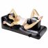 Louisiana Lounger - Sexbett mit eingebautem Vibrator (Schwarz) 