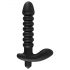 Black Velvet gerippter Vibrator - mittel (schwarz)