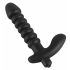 Black Velvet gerippter Vibrator - Medium (Schwarz) 