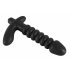 Black Velvet gerippter Vibrator - Medium (Schwarz) 