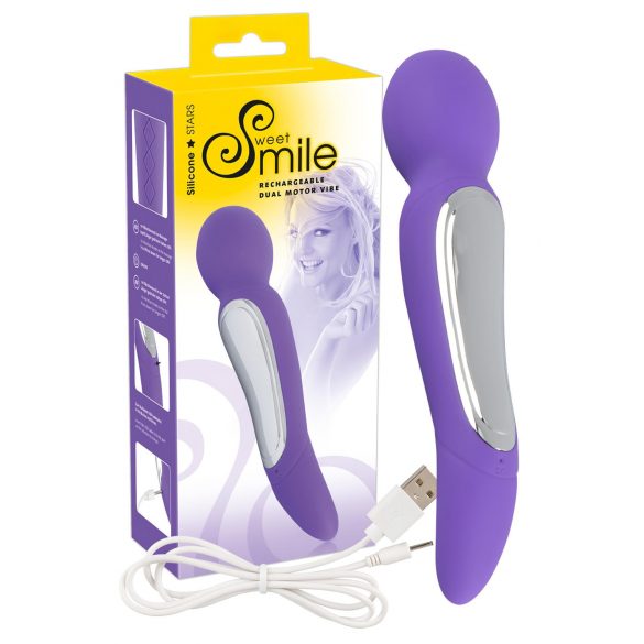 SMILE Wand - Doppelmotor-Massagevibrator (lila)