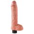 King Cock 25cm Vibrator mit Saugfuß - Natur