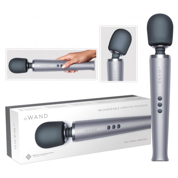 le Wand - exklusives, akkubetriebenes Massagevibrator (Silber) 