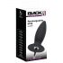 Black Velvet M - Akku-Betriebener, Mittelstufe Anal-Vibrator - Normal (Schwarz) 