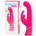 Happyrabbit G-Punkt - wasserdichter, akkubetriebener Vibrator mit Klitorisschiene (pink) 