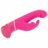 Happyrabbit G-Punkt - wasserdichter, akkubetriebener Vibrator mit Klitorisschiene (pink) 