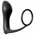 Analfantasy - Anal Finger Vibrator mit Penisring (schwarz) 