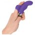 SMILE Finger - Gewellter Silikonfinger-Vibrator (lila) 