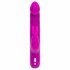 Happyrabbit Realistic Slim - wiederaufladbarer Vibrator mit Klitorisarm (lila) 