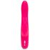 Happyrabbit Curve Slim - wasserdichter, akkubetriebener Vibrator mit Klitorisarm (pink)