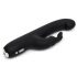 Happyrabbit G-Spot Slim - wasserdichter Vibrator mit Klitorisarm (schwarz) 