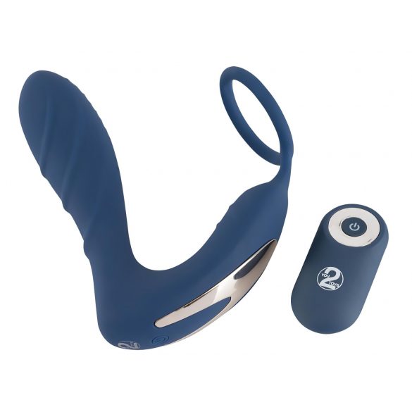 You2Toys Prostata Plug - Analvibrator mit Penisring (blau)