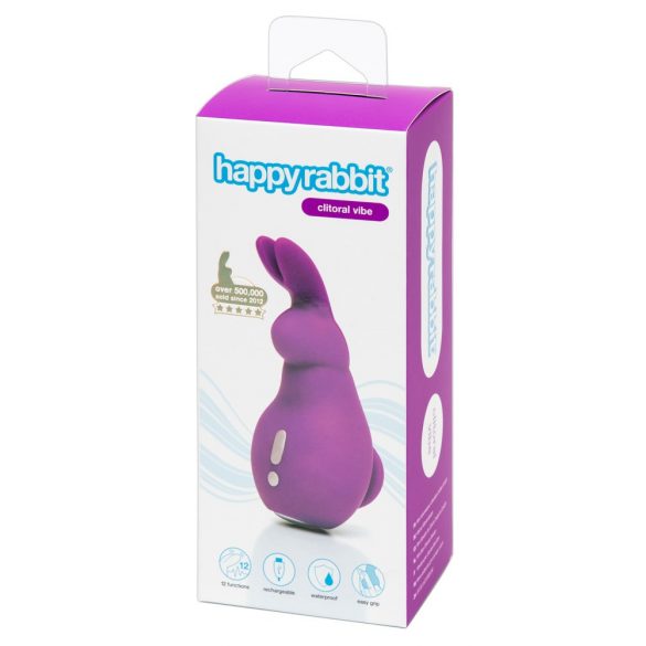 Happyrabbit Klitoral - wasserdichter, akkubetriebener Kaninchenklitorisvibrator (lila) 