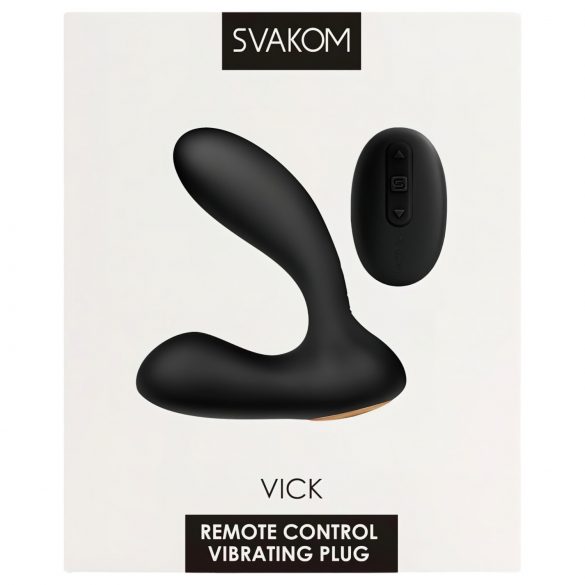 Svakom Vick - Wasserdichter Prostata- & G-Punkt-Vibrator (Schwarz)