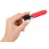 You2Toys - Akkubetriebener Lippenstift-Vibrator (Rot-Schwarz) 