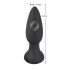 Black Velvet - Wiederaufladbarer, drahtloser Analvibrator (schwarz)