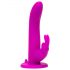 Happyrabbit Strap-On - Hase-förmiger anlegbarer Vibrator (lila) 