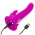 Happyrabbit Strap-On - Hase-förmiger anlegbarer Vibrator (lila) 