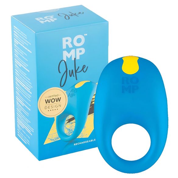 ROMP Juke - wasserdichter vibrierender Penisring (blau) 