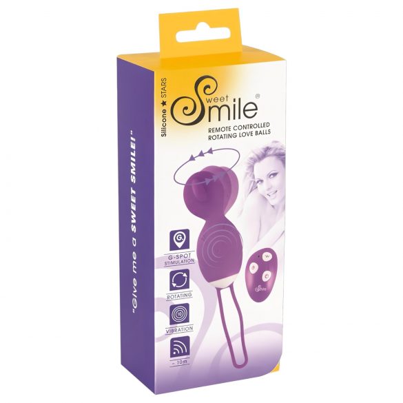 SMILE Love Ball - rotierendes Vibro-Ei (lila)