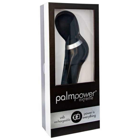 PalmPower Extreme Wand - Akkubetriebener Massagevibrator (Schwarz) 