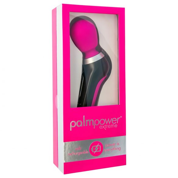 PalmPower Extreme Zauberstab - wiederaufladbarer Massage-Vibrator (Pink-Schwarz) 