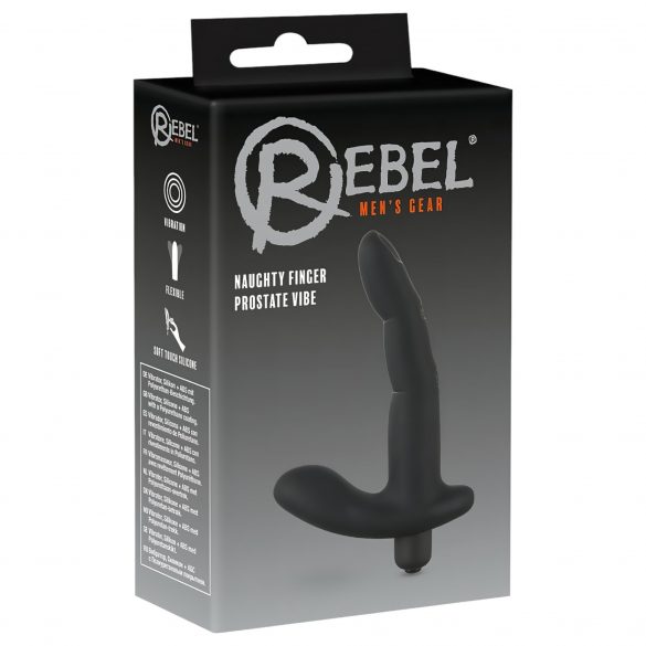 Rebel Naughty Finger - Prostata-Vibrator (schwarz) 